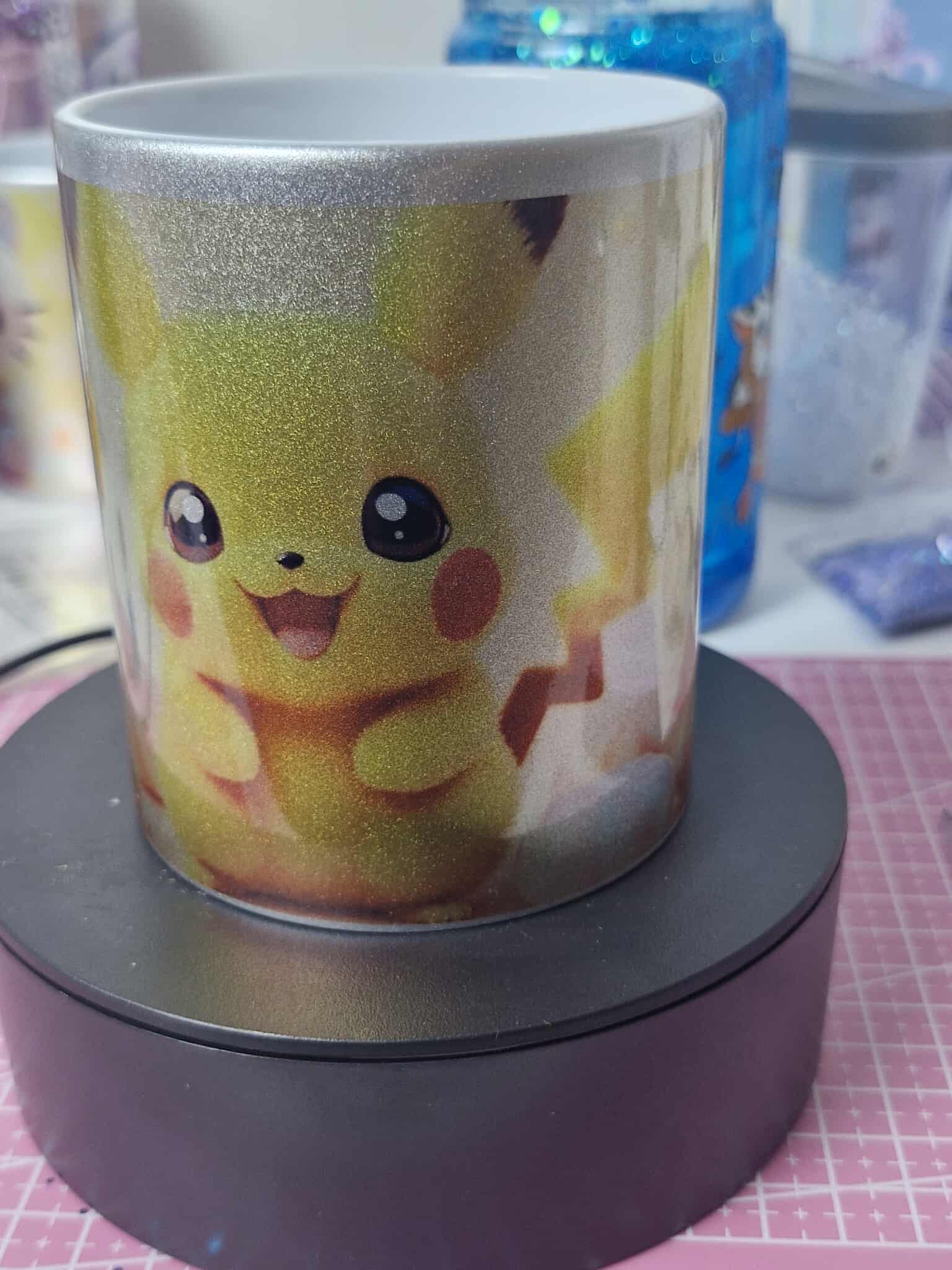 Tasse argentée standard personnalisée