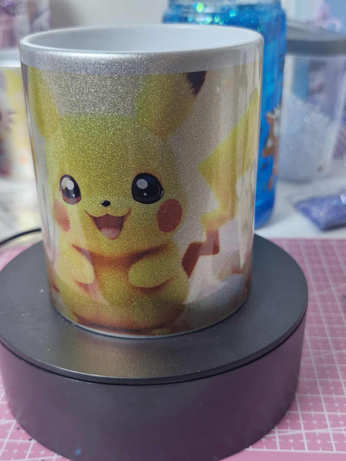 Tasse argentée standard personnalisée