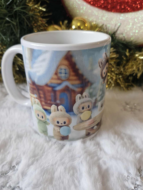 "Labubu à la neige" ❄️ Mug Blanc Standard