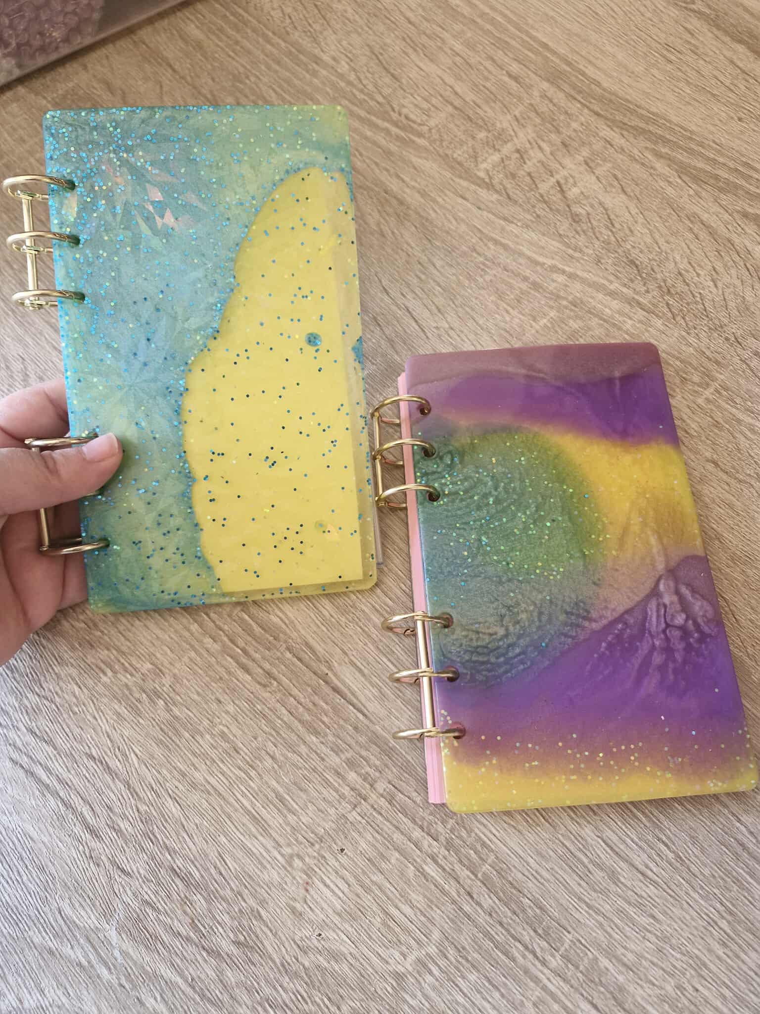 Carnet en résine époxy - Personnalisé | Artisanat Sally Craft