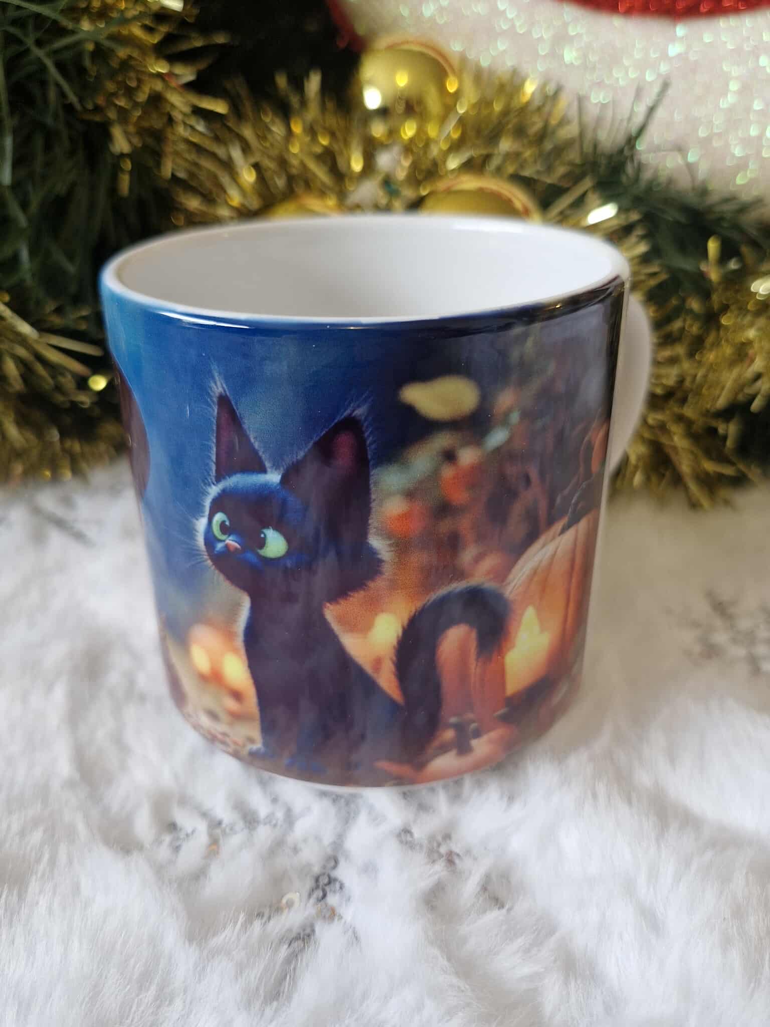 🧙‍♀️🐾 Mini Mug 295 ml – Petite Sorcière & Son Chat Noir ✨