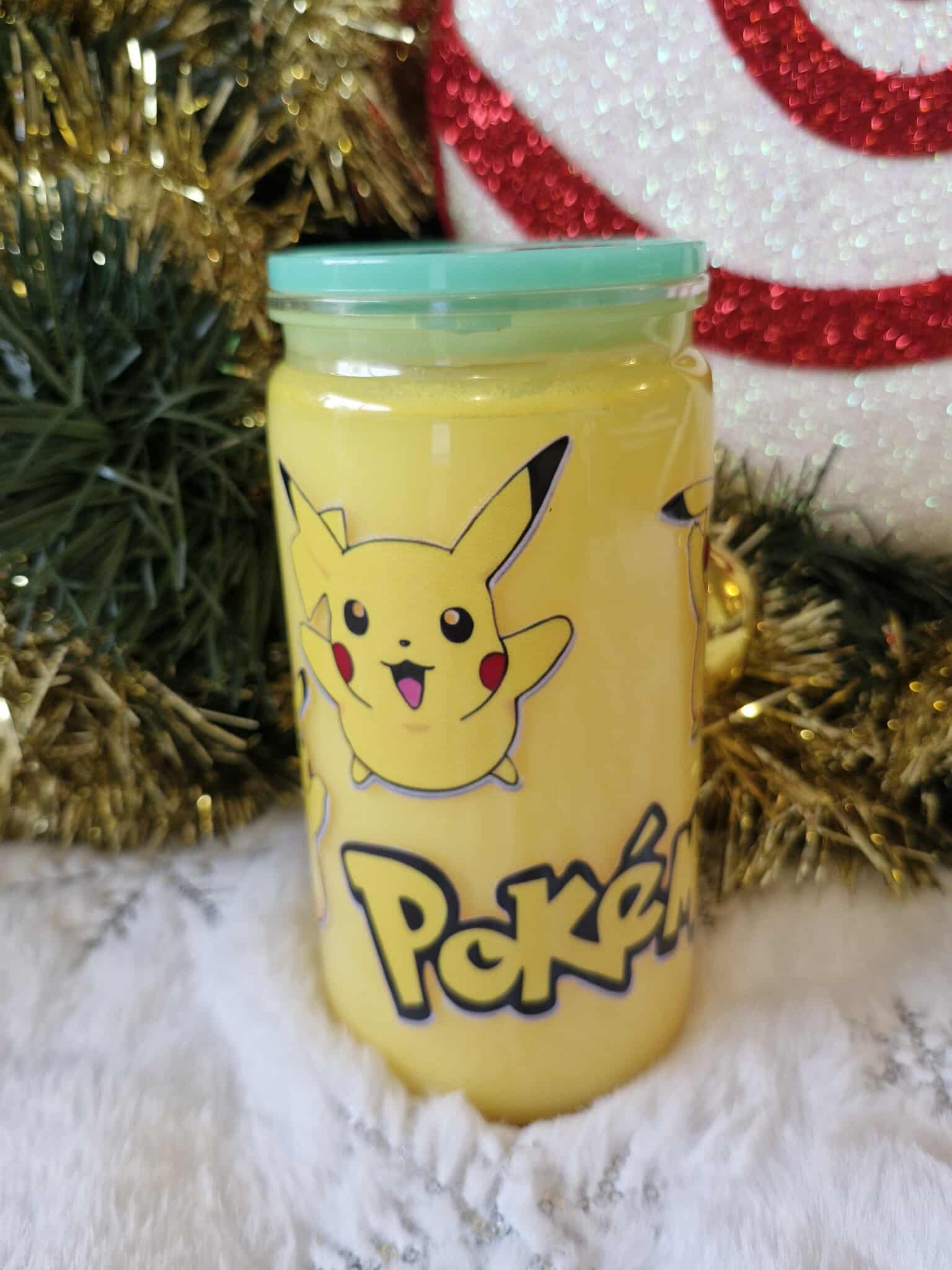 ⚡💛 Tumbler 470 ml – Pikatchu Électrique Jaune ✨