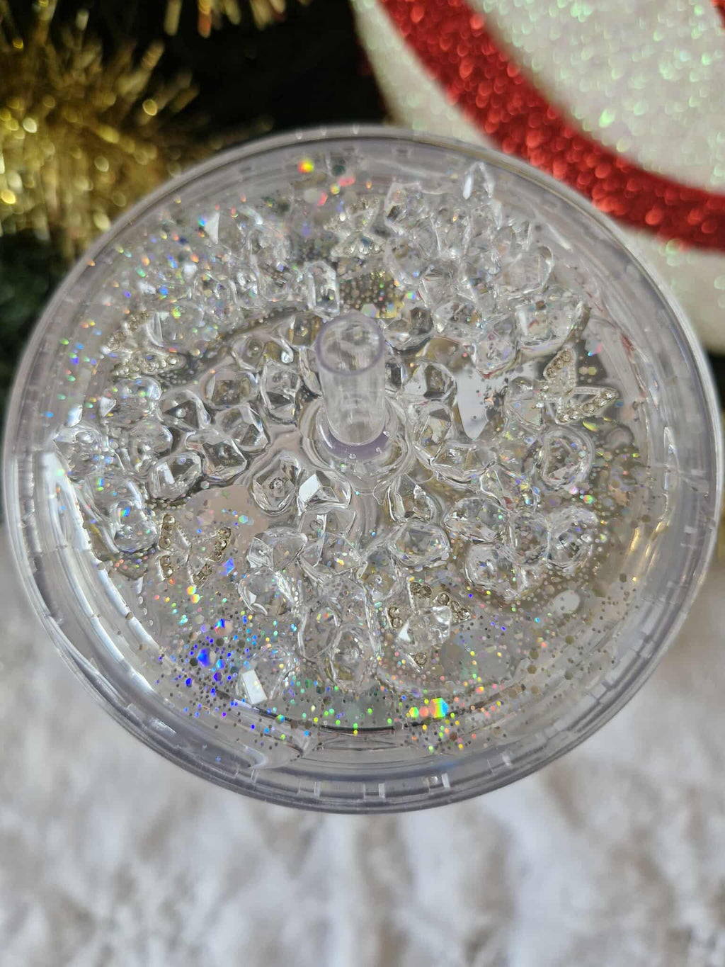 👑✨ Grand Tumbler 700 ml – Princesse Rose & Paillettes