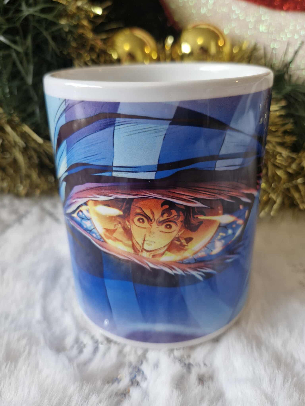 🔥 Mug Tanjiro x Akaza – Blanc Standard