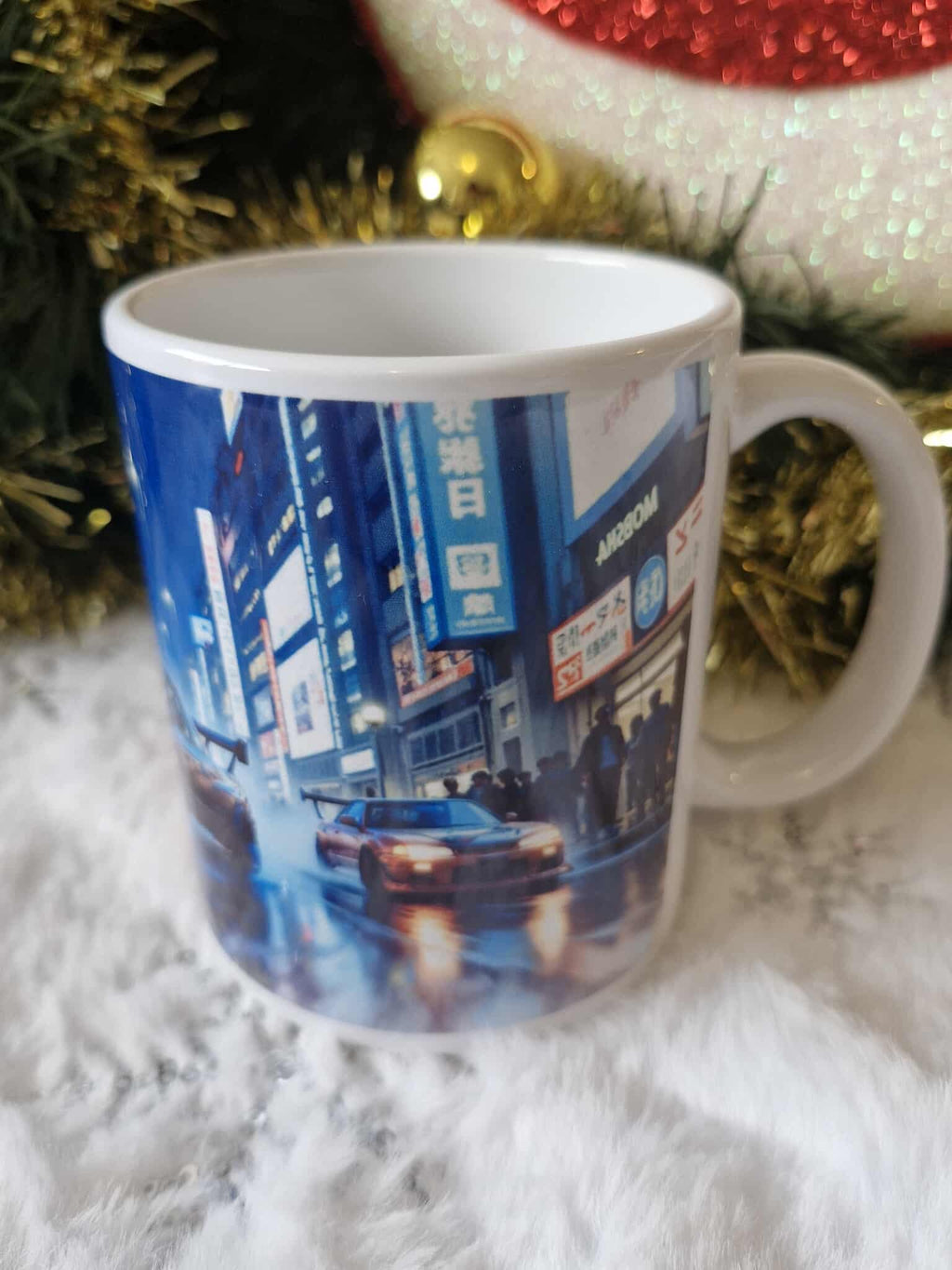 🏎️🌃  Tokyo Drift Night – Mug Blanc Standard