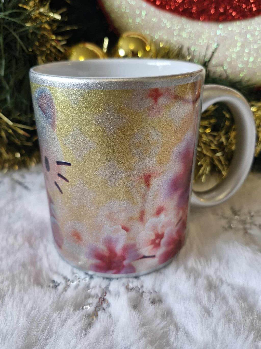 Tasse argentée standard personnalisée